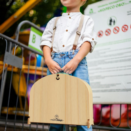 Jocuri și Jucării pentru călătorii - garaj-portabil-montessori-pentru-masinute-carry-park-mamatoyz