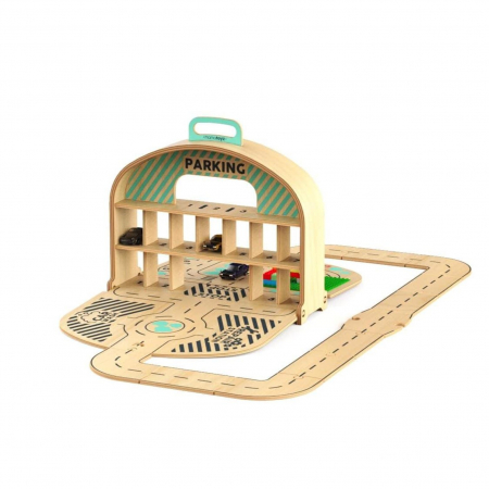 garaj-portabil-montessori-pentru-masinute-carry-park-mamatoyz [1]