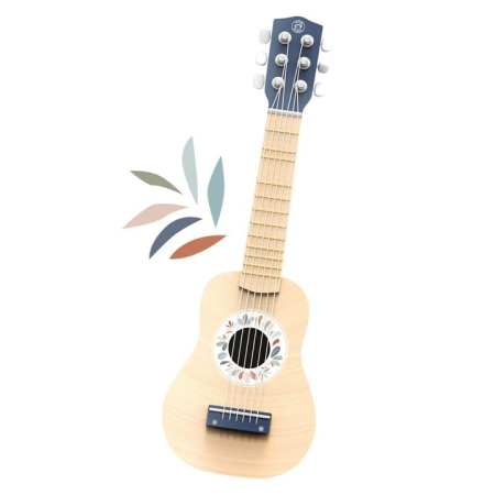 Jucarii Montessori - Instrument muzical Chitara din lemn pentru copii, Speedy Monkey
