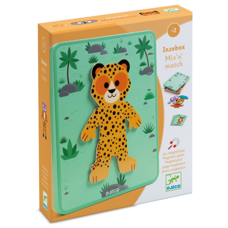 Jucarii din lemn - Joc cu magneti Mix'n'match, Djeco