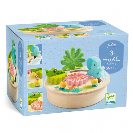 De jucat în călătorii - Jucarie bebe Mini centru de activitati MultiSmall, Djeco