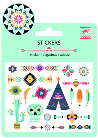 Jocuri creative - Set abtibilduri Western, Djeco