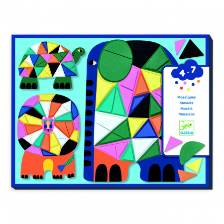Toate - Set creativ mozaic Animale, Djeco