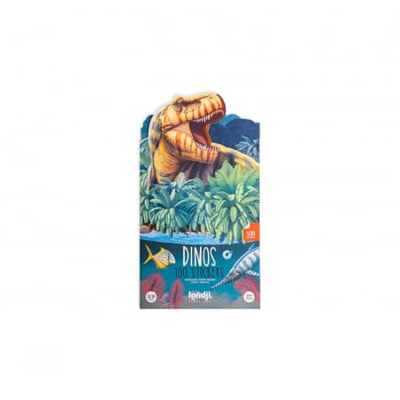 Jocuri creative - Set cu abtibilduri repozitionabile Dinozauri, Londji