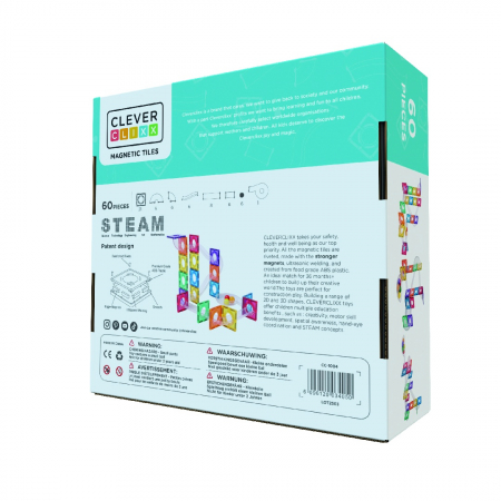 Set magnetic Circuit cu bile Compact 60 Piese, Cleverclixx [2]