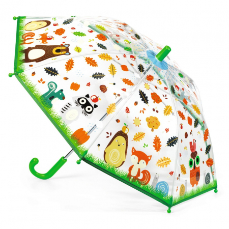 Accesorii travel - Umbrela pentru copii Animalute din padure, Djeco