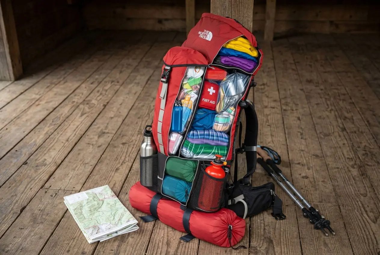 compartimente rucsac de drumetie