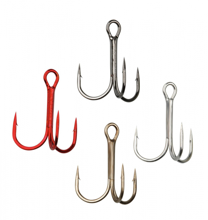 ANCORA TRIPLA GAMAKATSU 12N TREBLE NICKEL, NR 4, 10 BUC / PLIC [3]