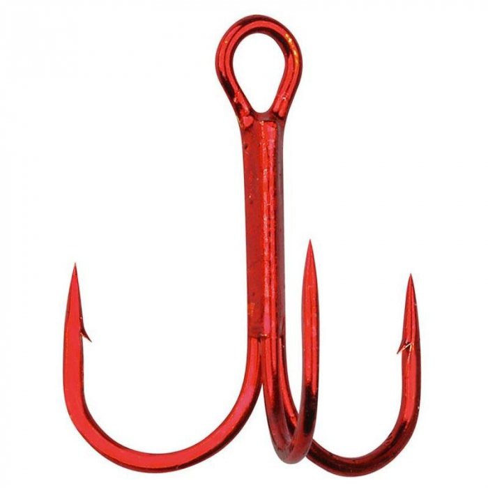 ANCORA TRIPLA GAMAKATSU 12N TREBLE RED, NR 2, 10 BUC / PLIC [2]