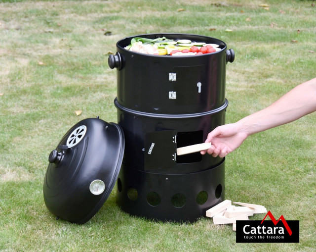 Afumatoare si gratar cu carbuni 3 in 1 PISA 40cm Cattara [6]