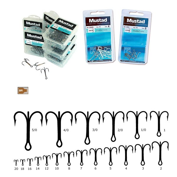 ANCORA TRIPLA MUSTAD BRONZ 3551, NR 2, 25 BUC / PLIC [1]