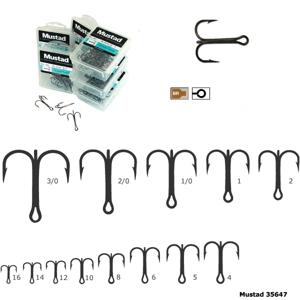 ANCORA TRIPLA MUSTAD BRONZ 35647, NR 2, 25 BUC / PLIC [1]