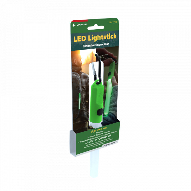 Bat luminos cu LED Coghlans Lightstick verde [2]
