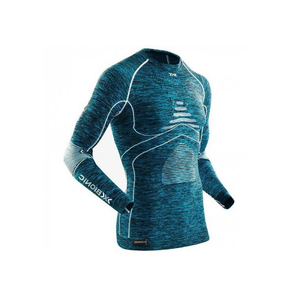 BLUZA BARBATI X-BIONIC ENERGY ACCUMULATOR 4.0 BLUE MELANGE/WHITE [1]