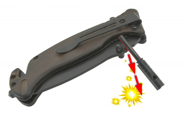 Briceag Cattara Black Blade cu amnar [2]