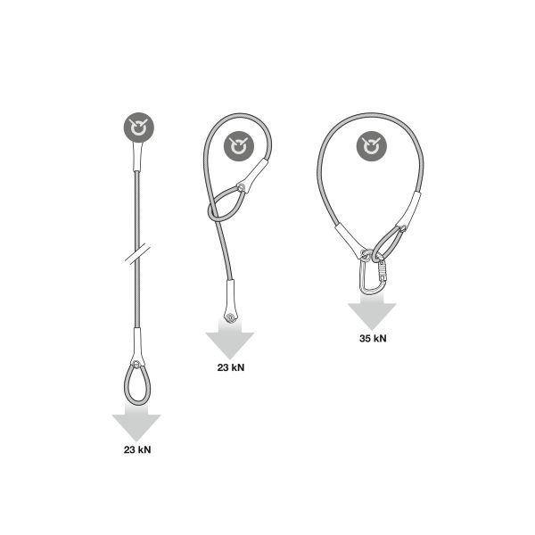 Lonja Petzl Wire Strop steel lanyard 200 Cm G200Aa03 [3]