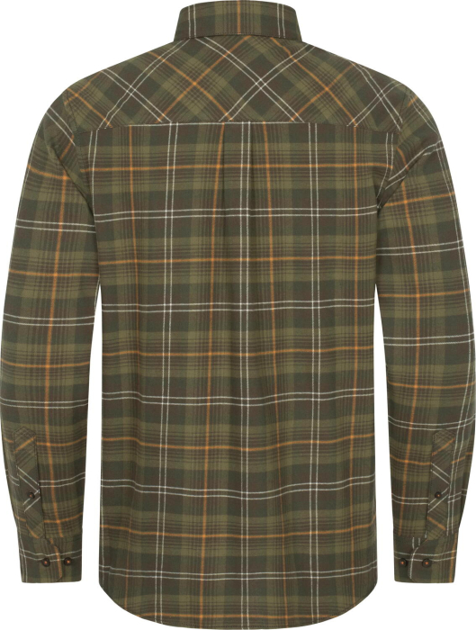 Camasa barbati Blaser Julian Flannel green - orange, maneca lunga [4]