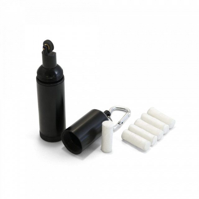 Capsula depozitare cu cremene si accesorii aprins foc Coghlans Flint Wheel [2]