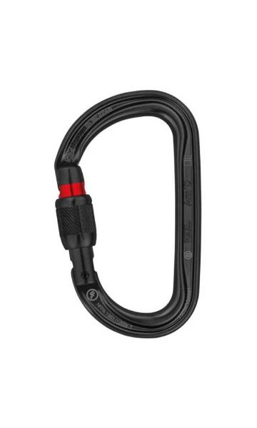 Carabiniera Petzl AM D screw-lock carabiner blck m34a sln [1]