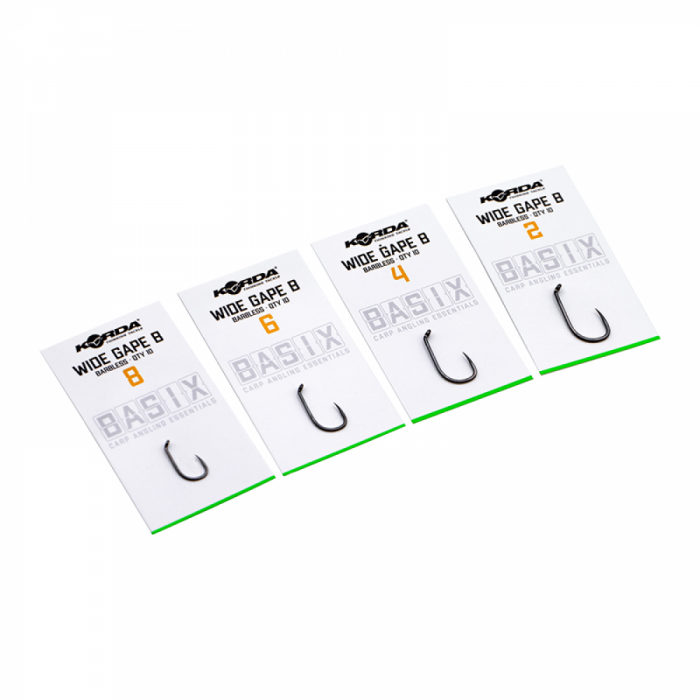 CARLIGE KORDA BASIX WIDE GAPE BARBLESS NR.4, 10BUC/PL [4]