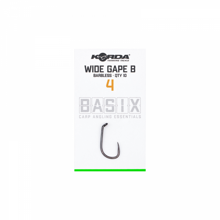 CARLIGE KORDA BASIX WIDE GAPE BARBLESS NR.4, 10BUC/PL [2]