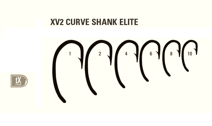 CARLIG CRAP MUSTAD XV2 CURVED OCHI NICHEL NEGRU, NR 10, 10 BUC / PLIC [2]