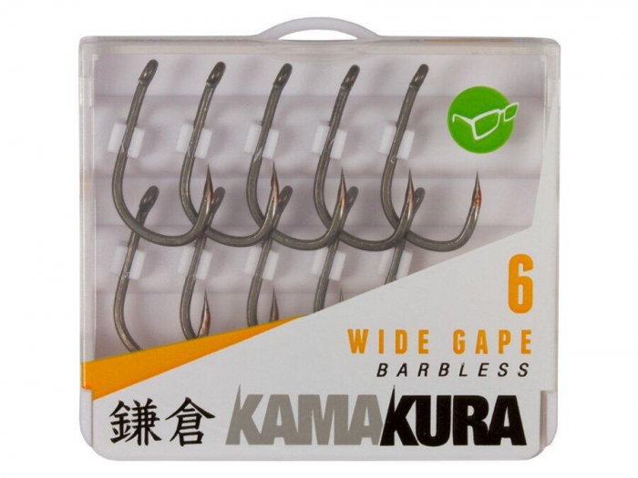 CARLIGE KORDA KAMAKURA WIDE GAPE BARBLESS NR.4, 10 BUC / PLIC [1]