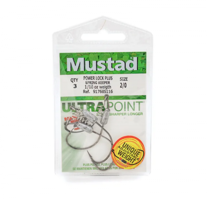 CARLIGE OFFSET LESTATE MUSTAD POWER LOCK PLUS, NR 5/0, 3 BUC / PLIC [5]