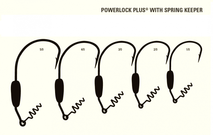 CARLIGE OFFSET LESTATE MUSTAD POWER LOCK PLUS, NR 4/0, 3 BUC / PLIC [4]