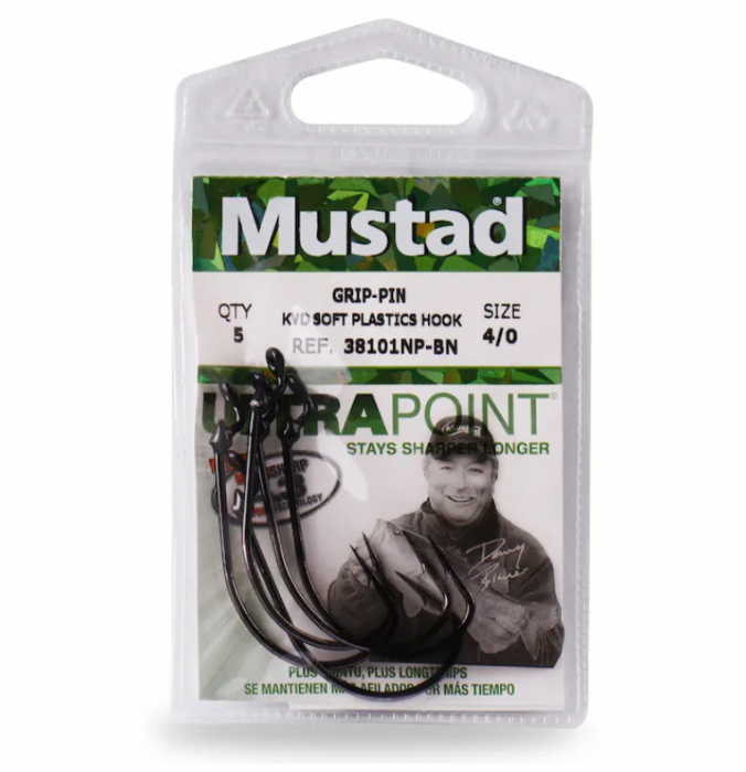 CARLIGE OFFSET MUSTAD ULTRAPOINT BLN GRIP PIN 38101NPBN, NR 2/0, 5 BUC / PLIC [4]