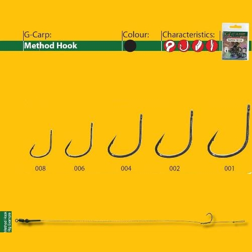 CARLIGE FORJATE GAMAKATSU G-CARP METHOD BLACK, NR 8, 10 BUC / PLIC [1]