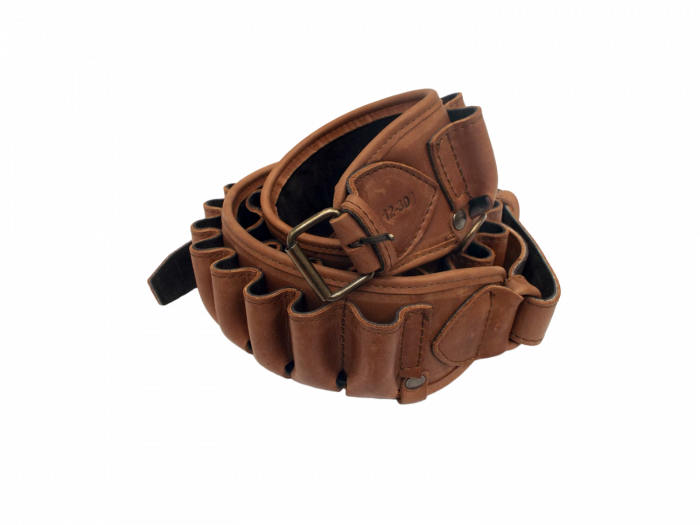 CARTUSIERA PIELE 30 POSTURI CALIBRU 12, MARO [1]