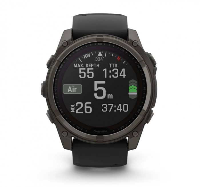 CEAS GARMIN FENIX 8 SOLAR SAPPHIRE CARBON GREY TI/BLACK 51MM EM [8]