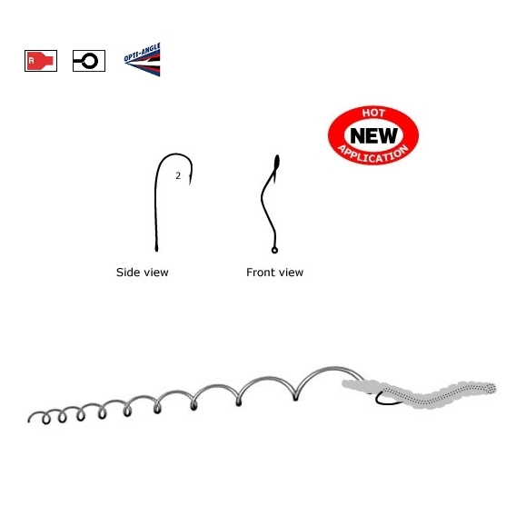 CARLIGE MUSTAD ROSU SLOW DEATH NR 2, 15 BUC / PLIC [1]