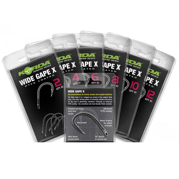 CARLIGE KORDA WIDE GAPE X NR.2, 10 BUC / PLIC [1]