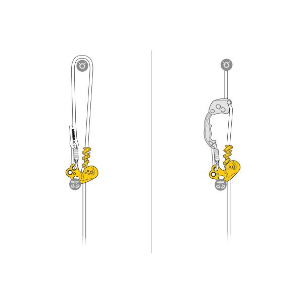 Coborator Petzl ZigZag 11.5 to 13 mm yellow [4]