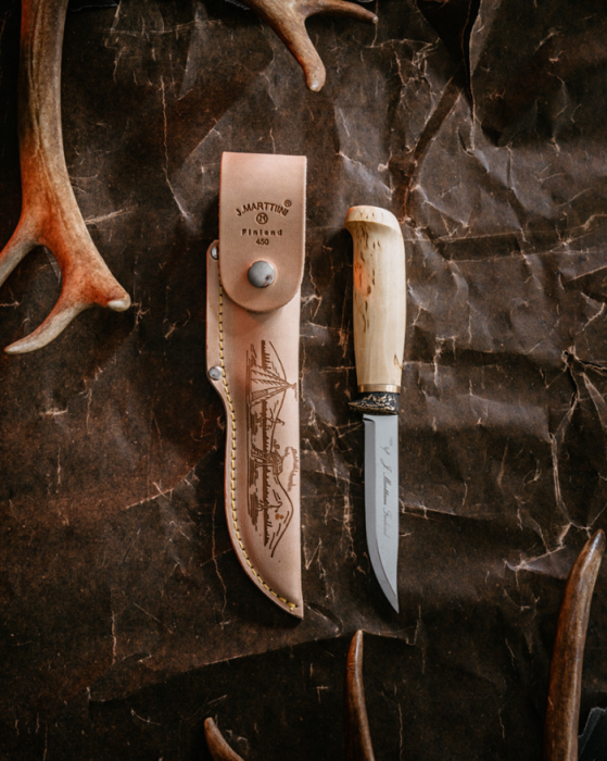 Cutit Marttiini Deluxe Ilves, lama 11 cm, teaca piele [2]