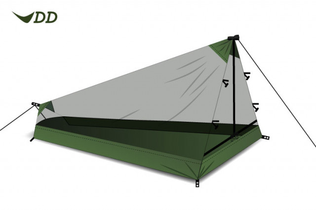 Cort 1 persoana DD Hammocks SuperLight PathFinder panza anti insecte [1]