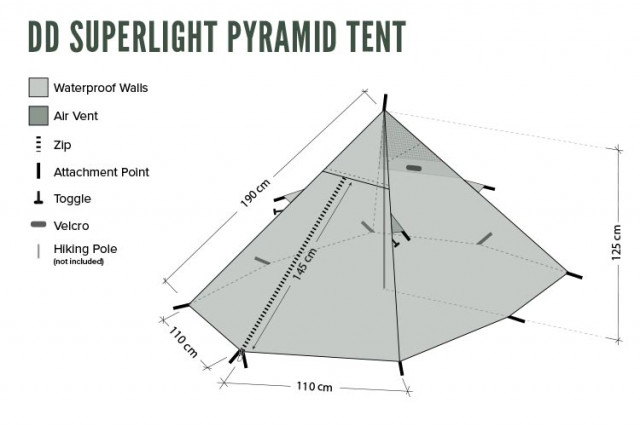 Cort 1 persoana DD Hammocks SuperLight Pyramid [8]