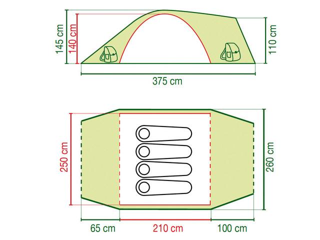 Cort Coleman Rock Springs 4 persoane [2]
