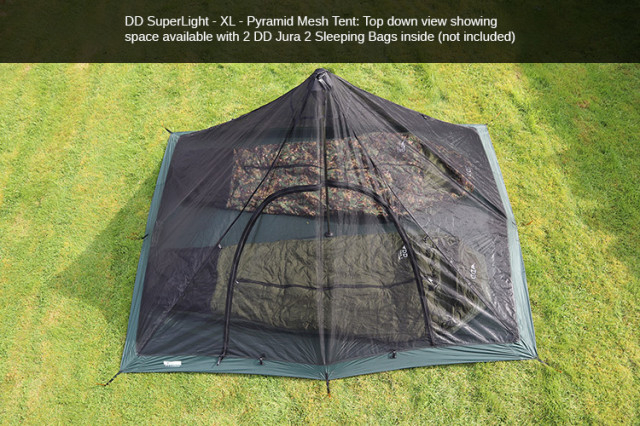 Cort DD Hammocks SuperLight Pyramid XL panza anti insecte [2]