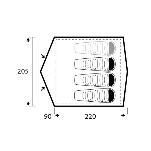 Cort Trimm Largo, 3-4 persoane [3]