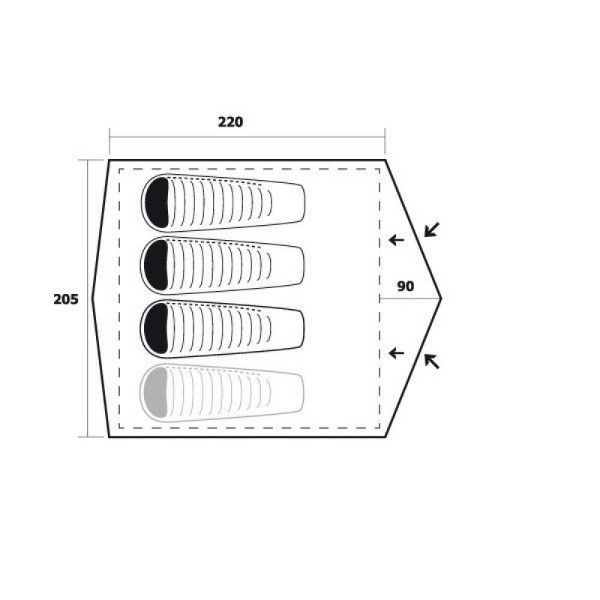 Cort Trimm Largo D, 3-4 persoane [3]