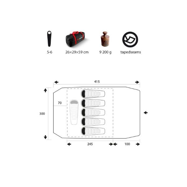 Cort Trimm Macao, 5-6 persoane [2]
