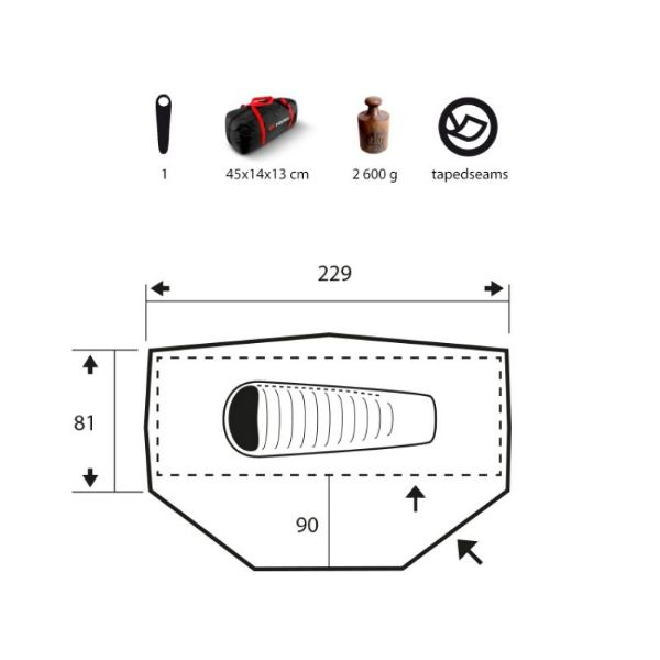 Cort Trimm One, 1 persoana [3]