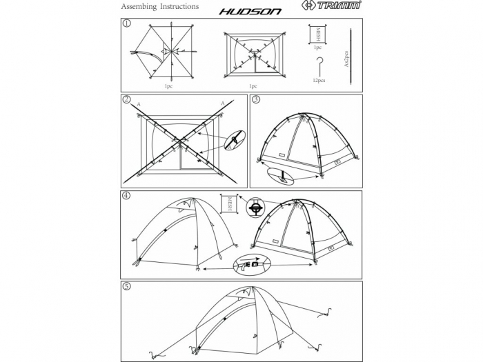 Cort Trimm Hudson green, 3-4 persoane [4]