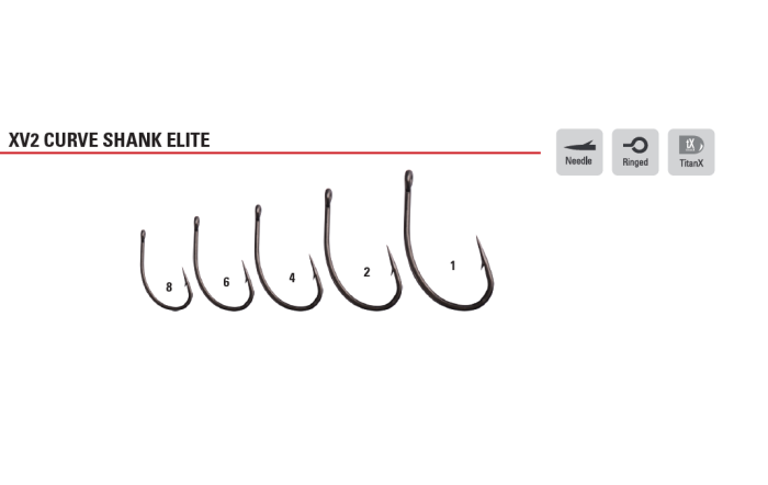 Carlige crap Mustad XV2 curved shank elite, 12 buc / plic [3]