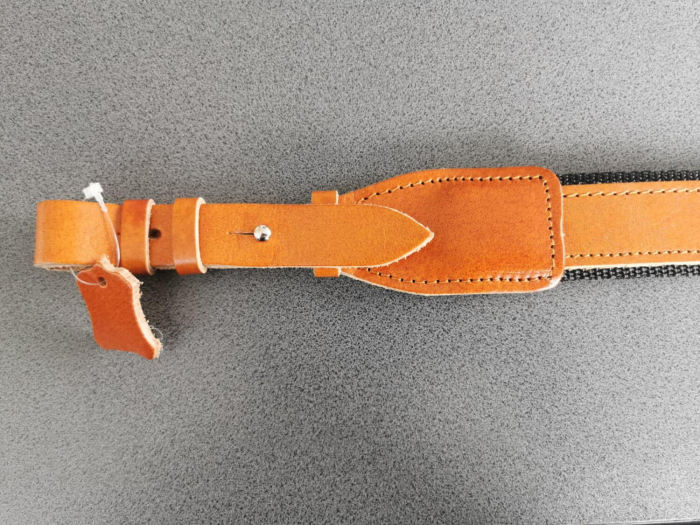 Curea piele pentru arma vanatoare, latime 30 mm, cu chinga antialunecare [2]
