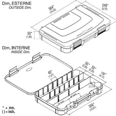 CUTIE PLASTICA PANARO 3/21 COMPARTIMENTE 364X248X50 MM [3]