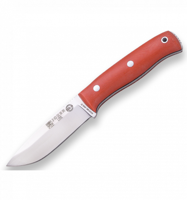 Cutit Joker BS9 Lynx, lama otel inox 10.5 cm, maner micarta, teaca piele [2]